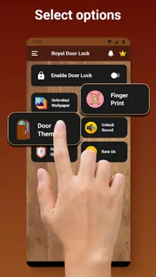Royal Door Lock Screen android App screenshot 1